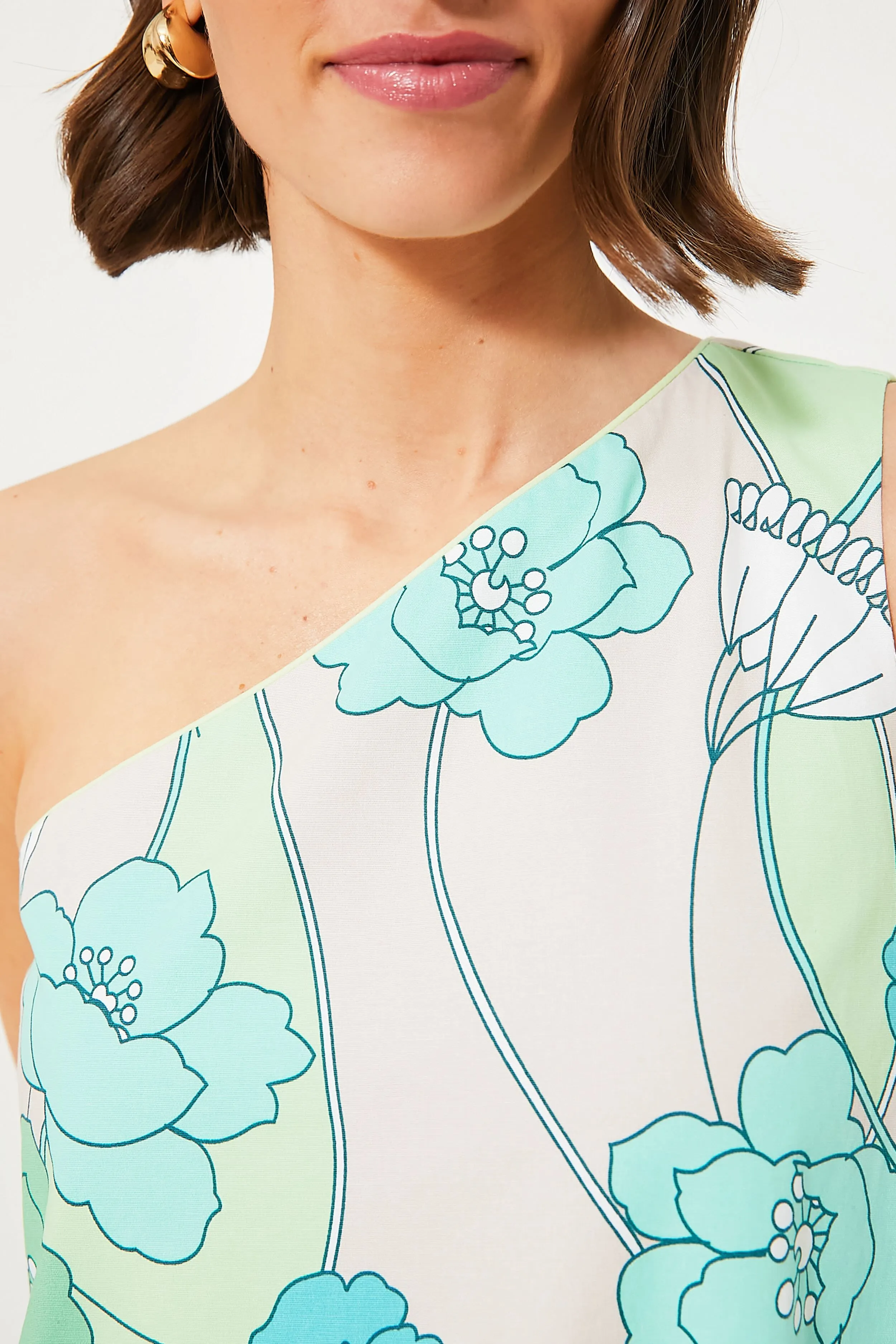 Green and Blue Floral Sabine Maxi Dress sold by Tuckernuck product image thumbnail 5