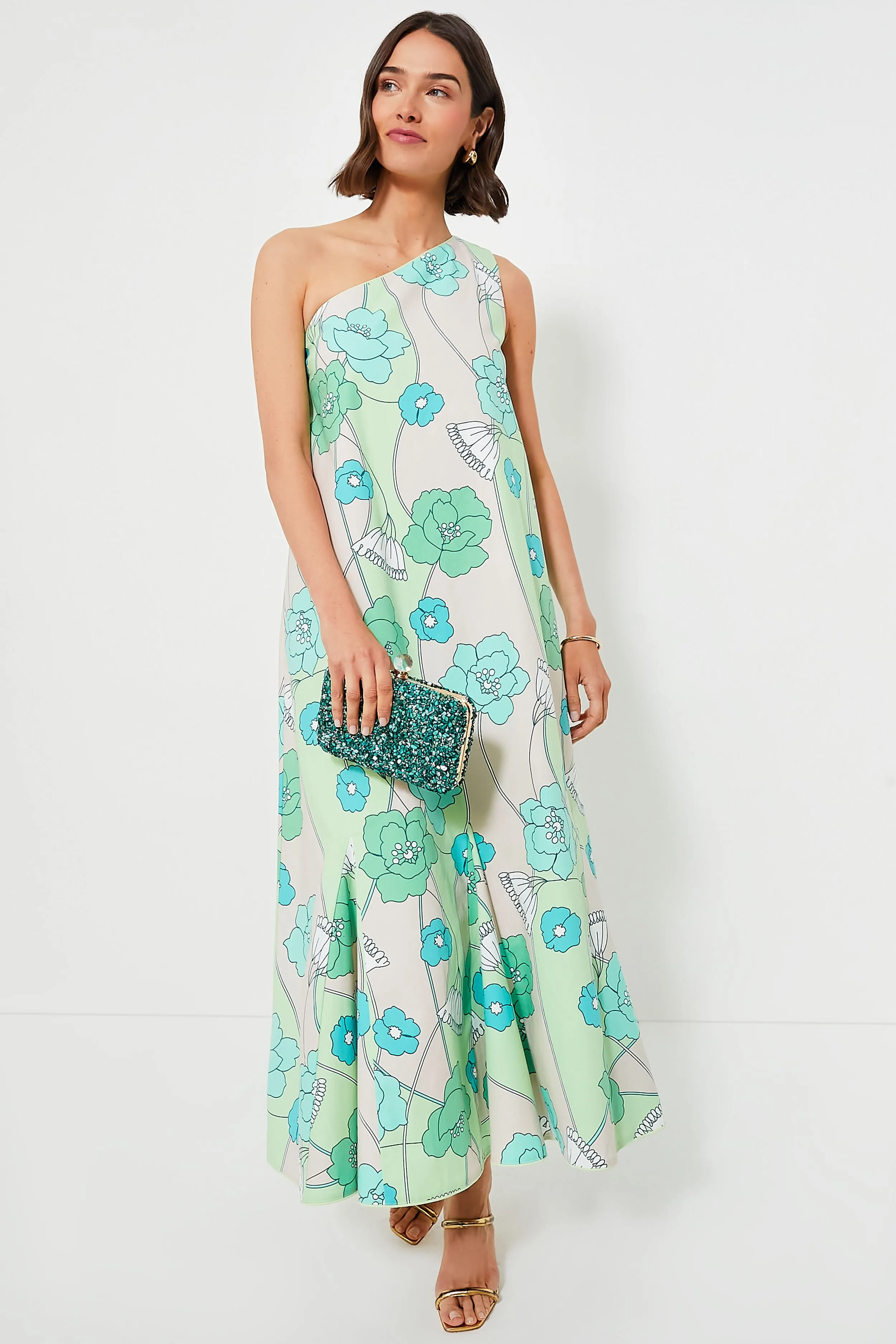 Green and Blue Floral Sabine Maxi Dress sold by Tuckernuck product image thumbnail 2