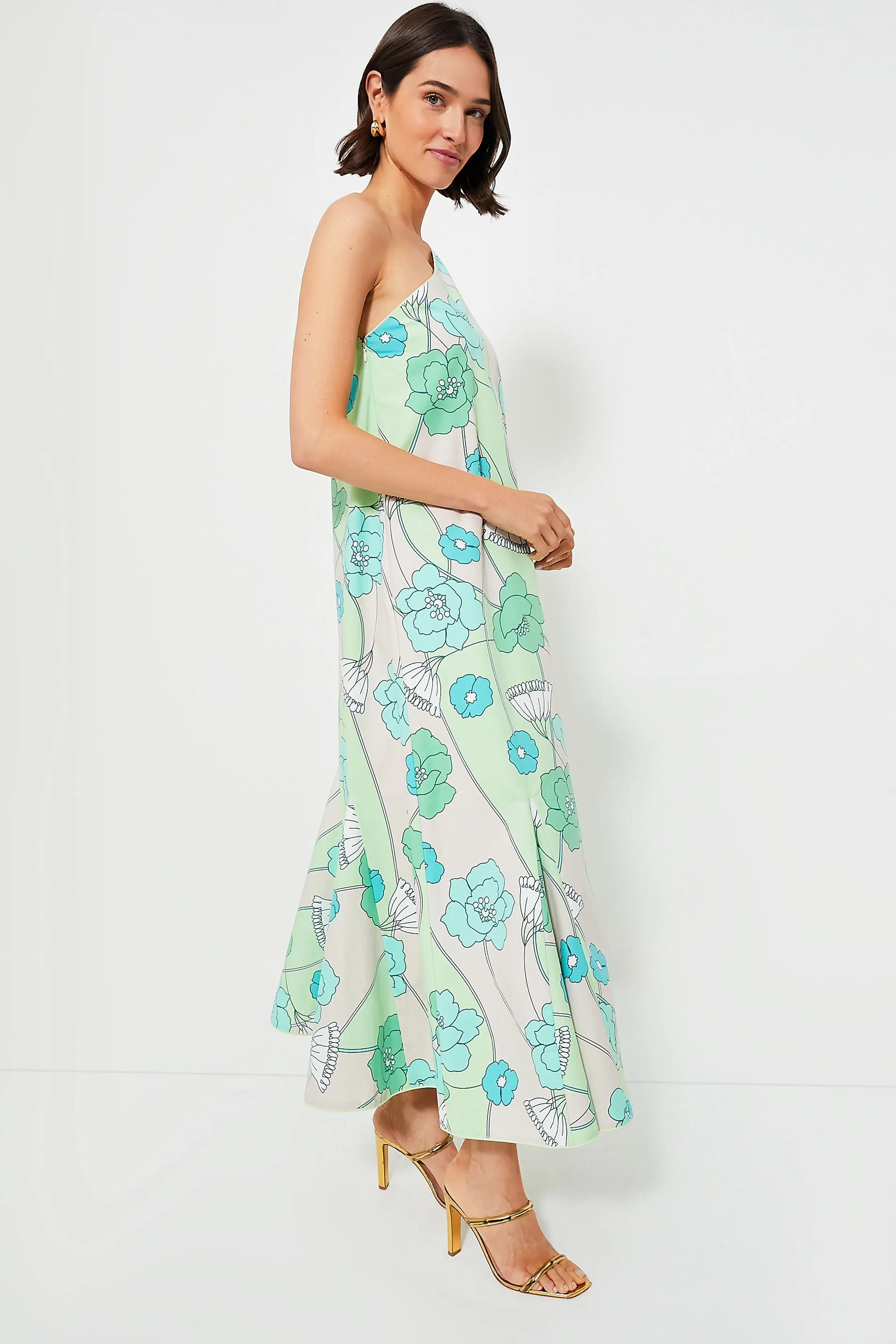 Green and Blue Floral Sabine Maxi Dress sold by Tuckernuck product image thumbnail 3