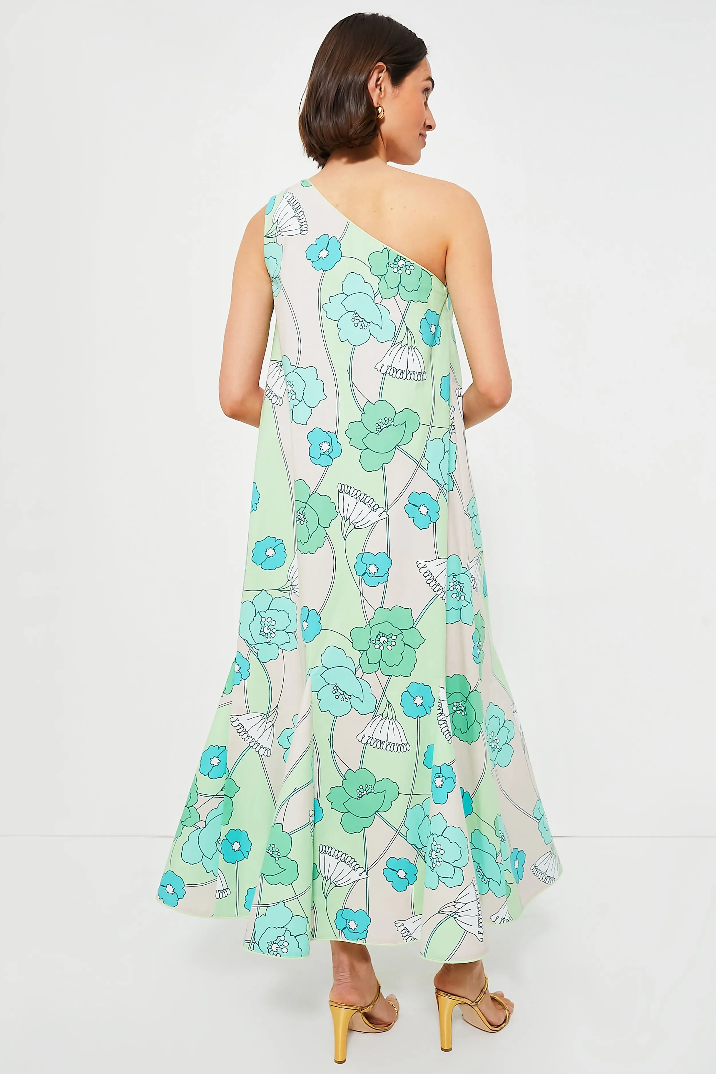 Green and Blue Floral Sabine Maxi Dress sold by Tuckernuck product image thumbnail 4