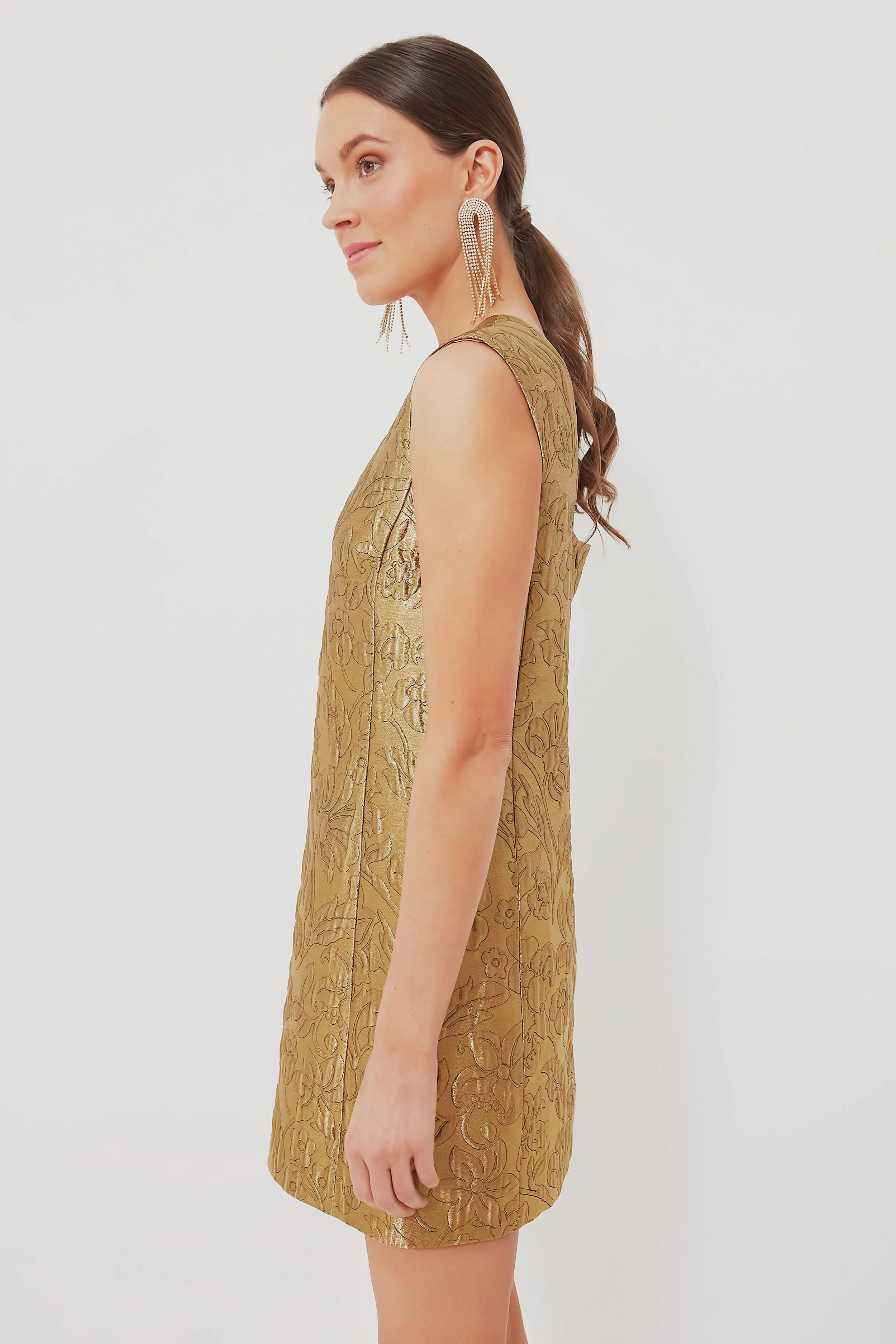 Gold Lurex Irma Dress sold by Tuckernuck product image thumbnail 3