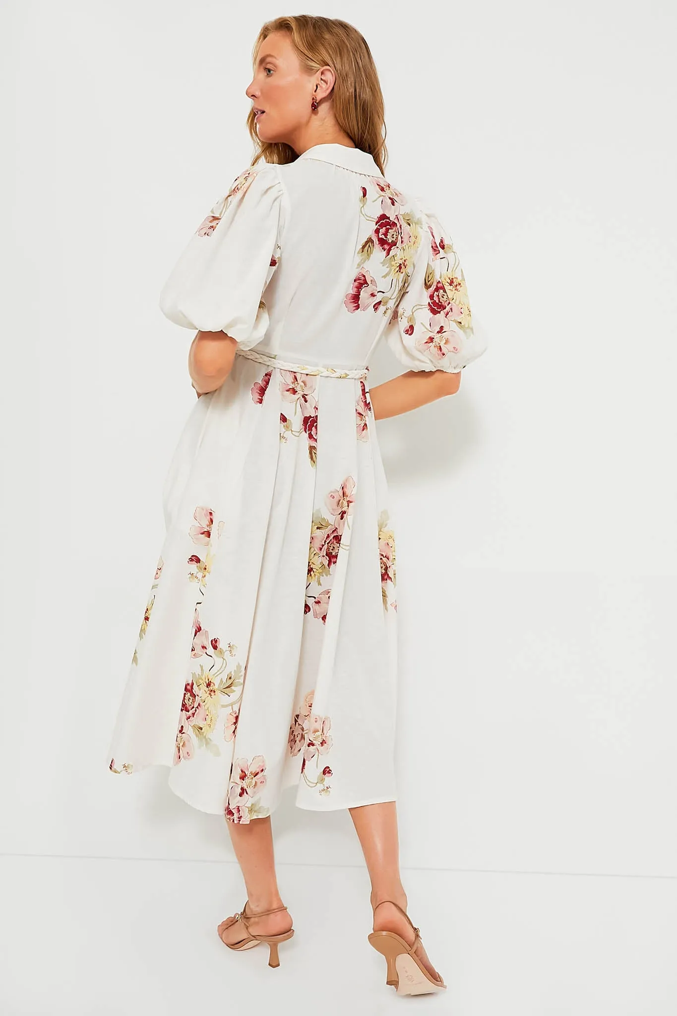 Mini Rosette Linen Button Down Dress sold by Tuckernuck product image thumbnail 4