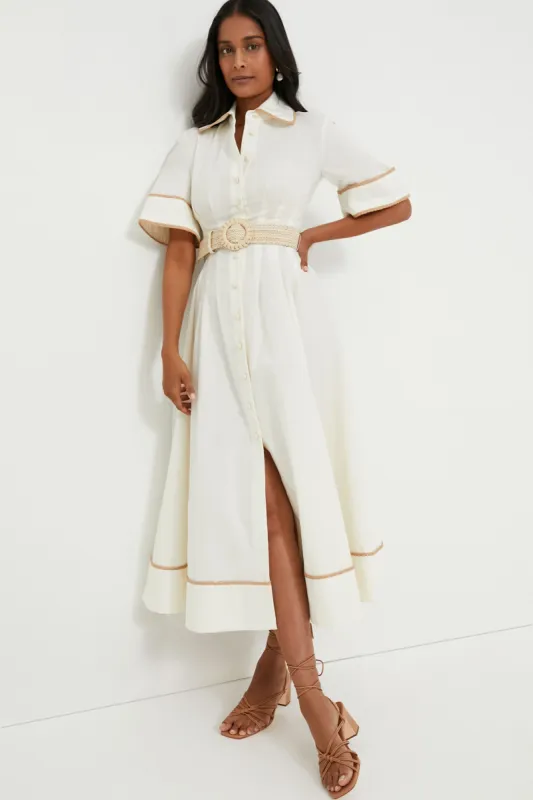 Off White Lucia Shirt Dress sold by Tuckernuck