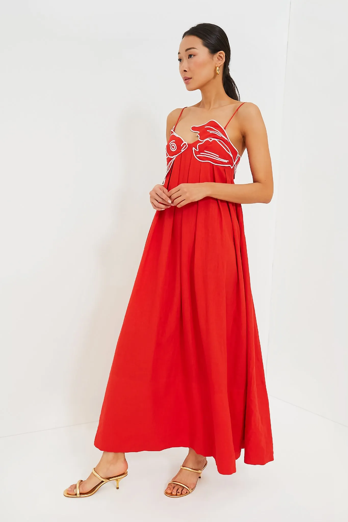 Exclusive Red Fish Top Maxi Dress sold by Tuckernuck product image thumbnail 4