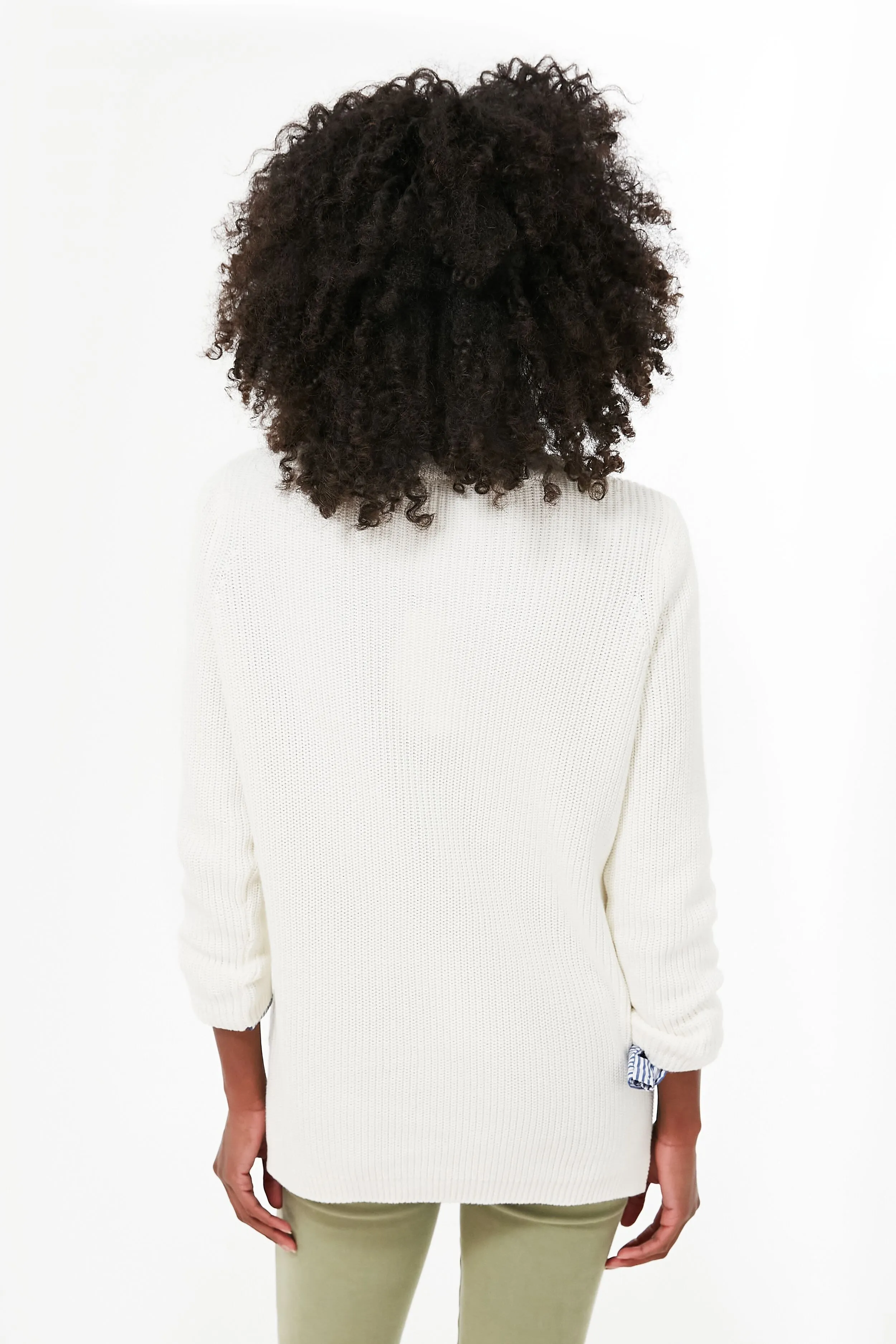 Chalk Emma Shaker Sweater sold by Tuckernuck product image thumbnail 4