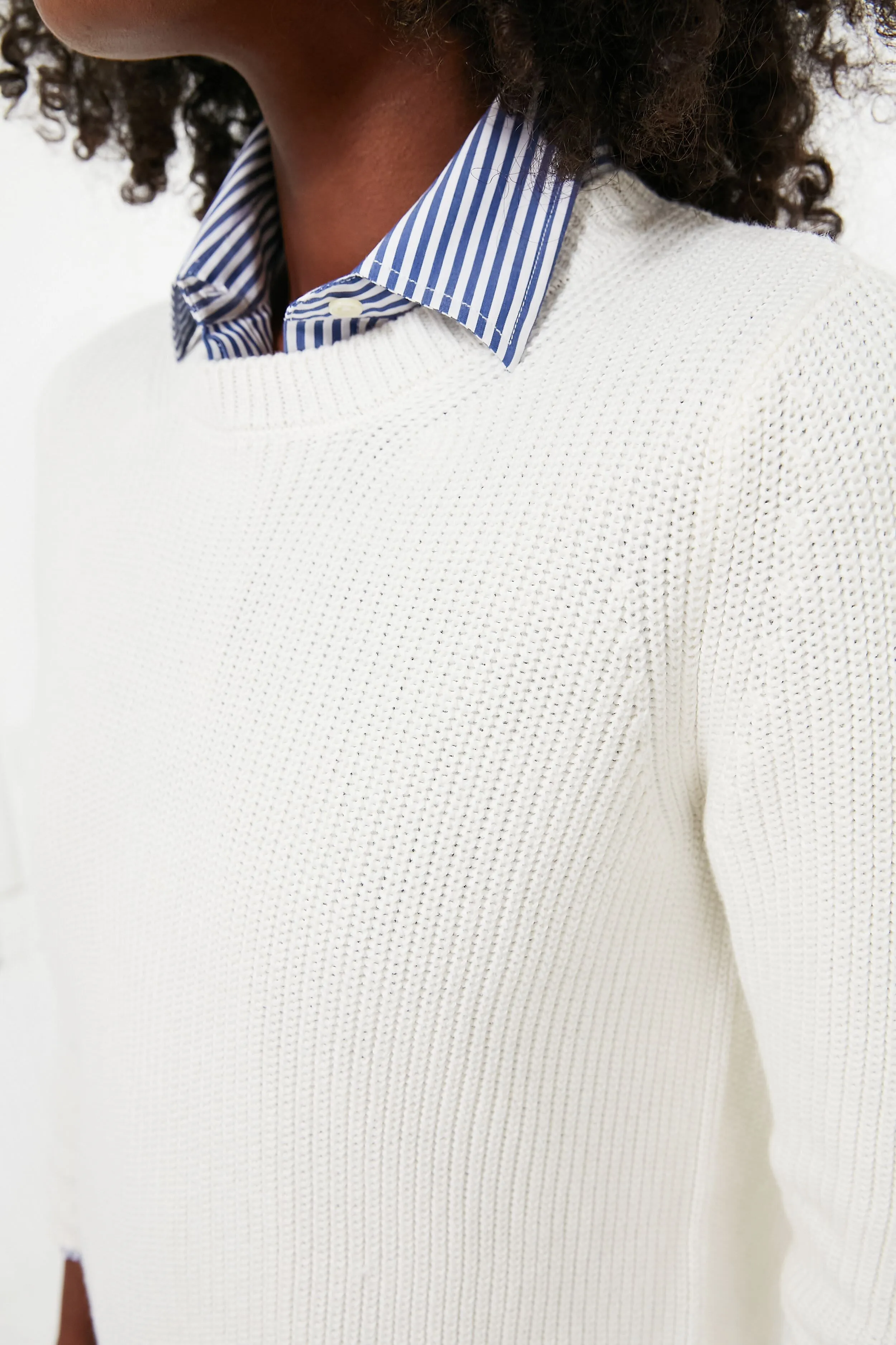 Chalk Emma Shaker Sweater sold by Tuckernuck product image thumbnail 5