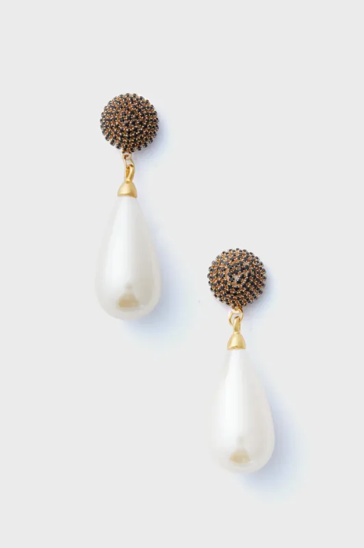 Black Diamond Rhinestone Pearl Teardrop sold by Tuckernuck