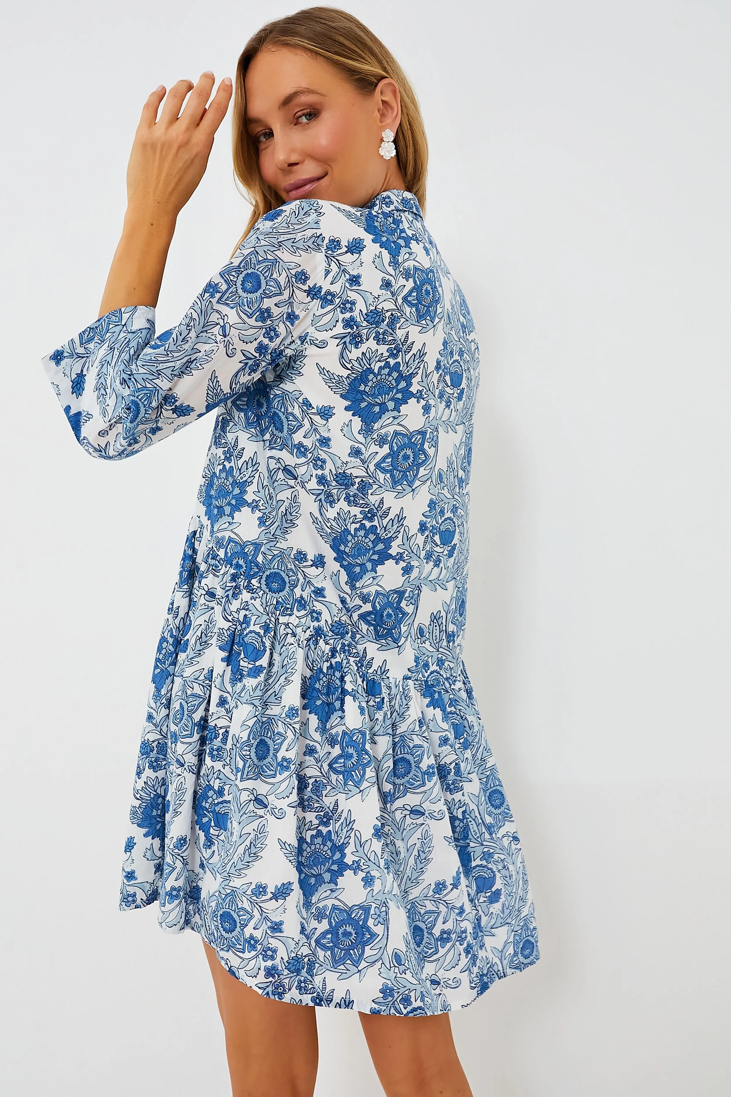 Exclusive Blue Leticia Deauville Mini Dress sold by Tuckernuck product image thumbnail 4