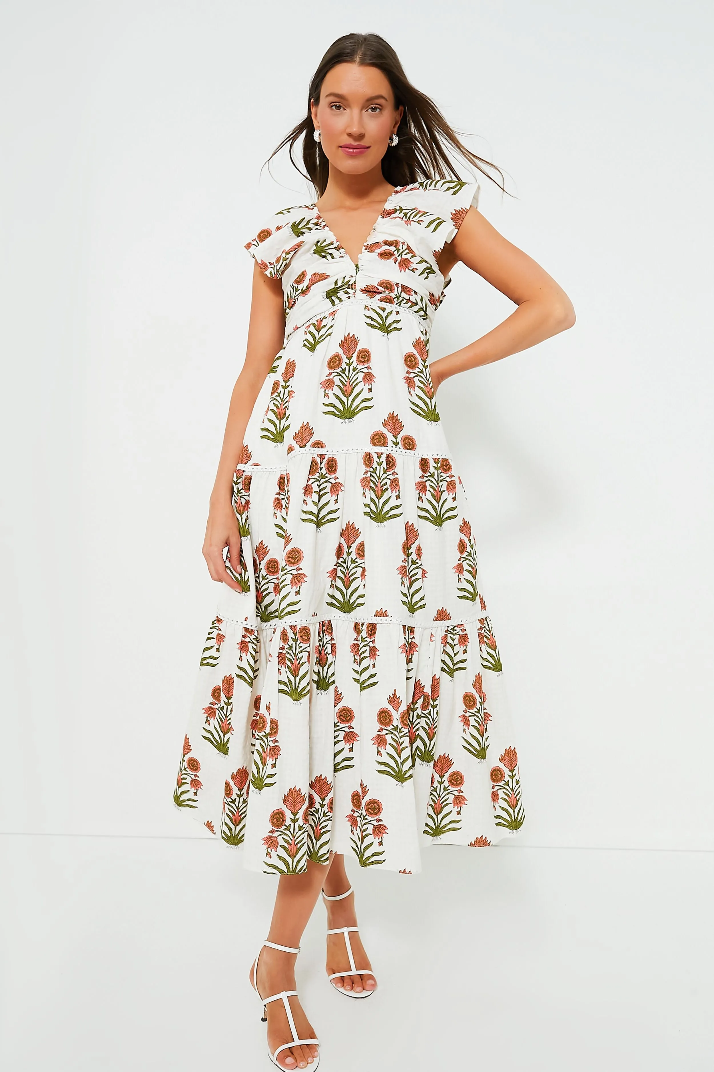 Desert Coral Sallyann Dress sold by Tuckernuck