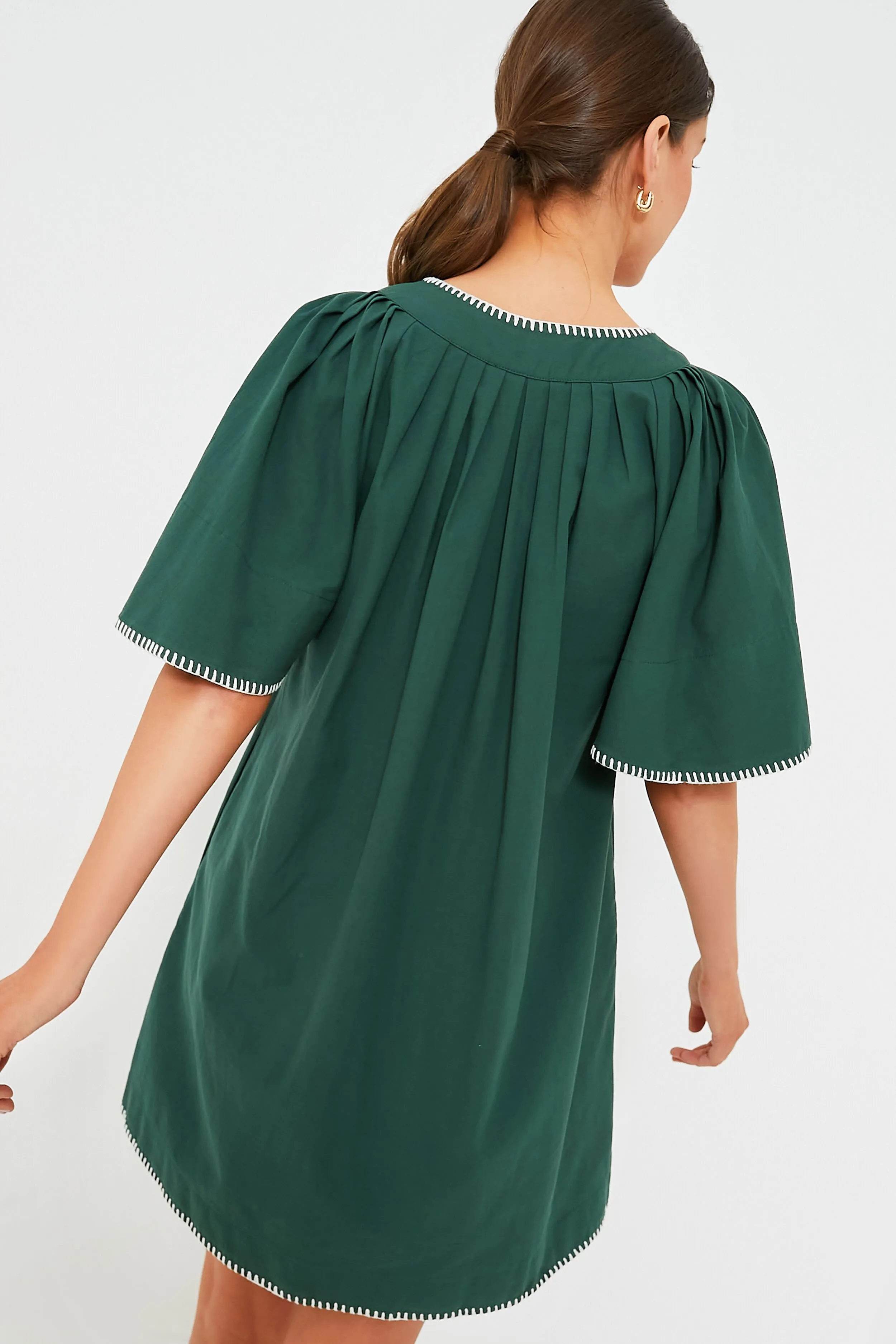 Green Stitch Finley Flutter Sleeve Dress sold by Tuckernuck product image thumbnail 3