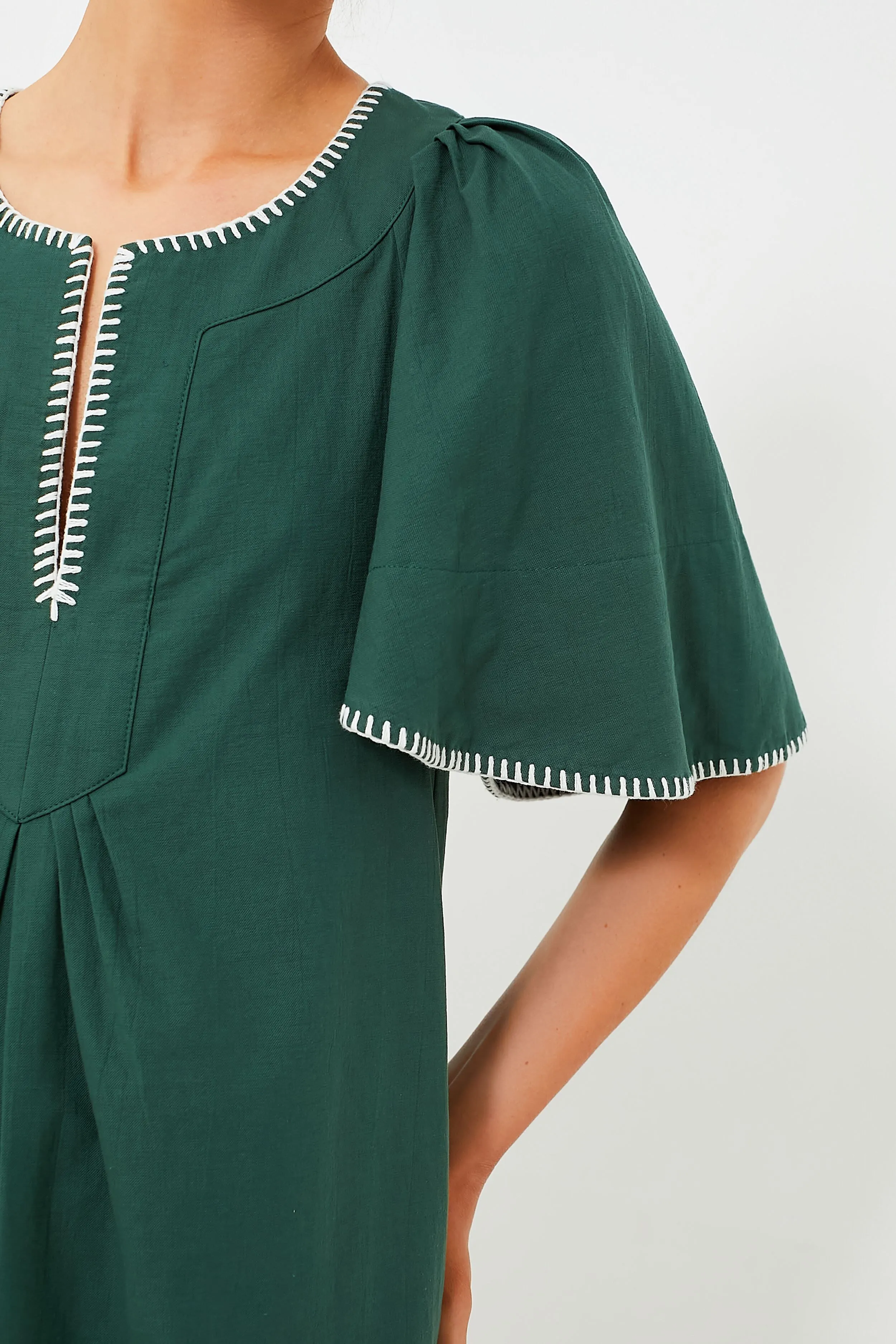 Green Stitch Finley Flutter Sleeve Dress sold by Tuckernuck product image thumbnail 4