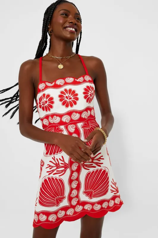 Ainika Shell White Mini Dress sold by Tuckernuck