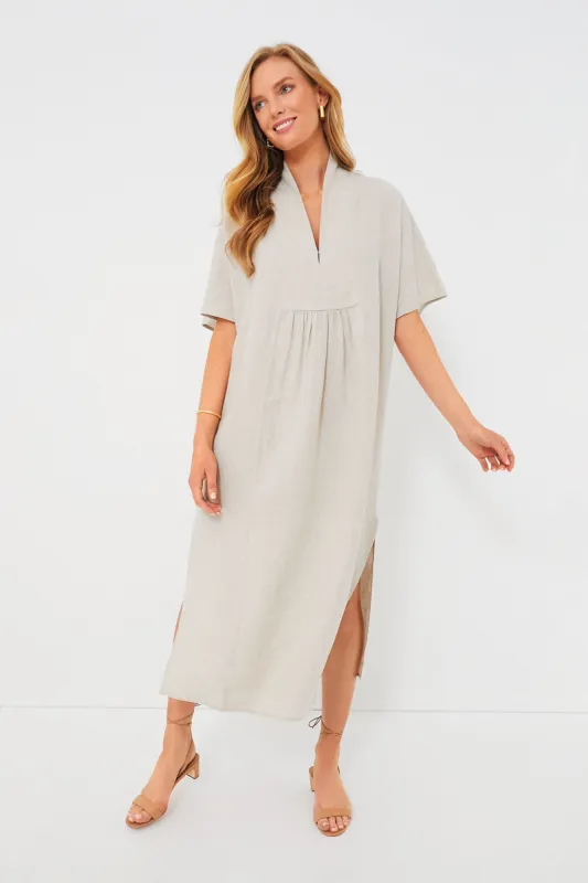 Natural Linen Turlington Caftan sold by Tuckernuck