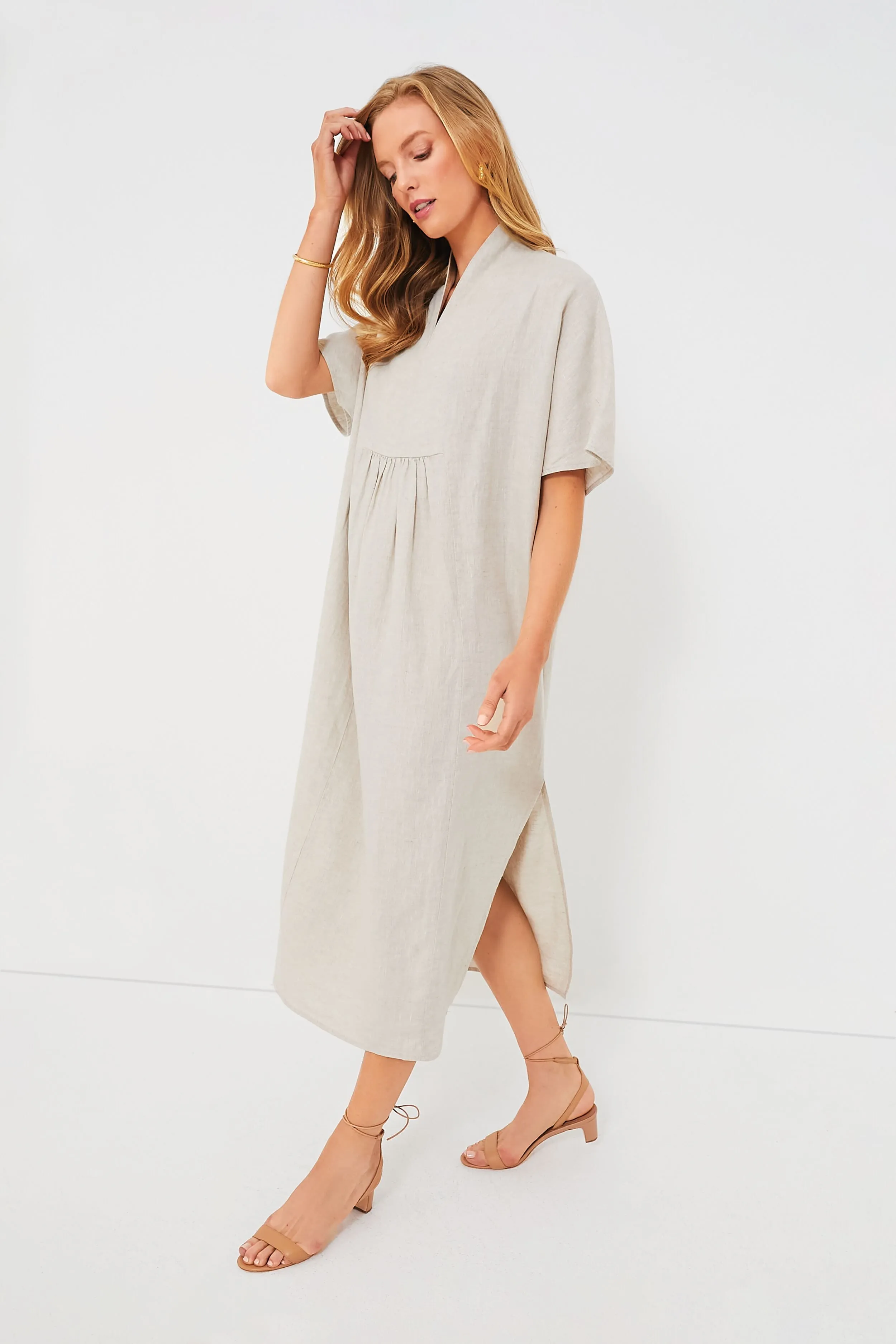 Natural Linen Turlington Caftan sold by Tuckernuck product image thumbnail 2