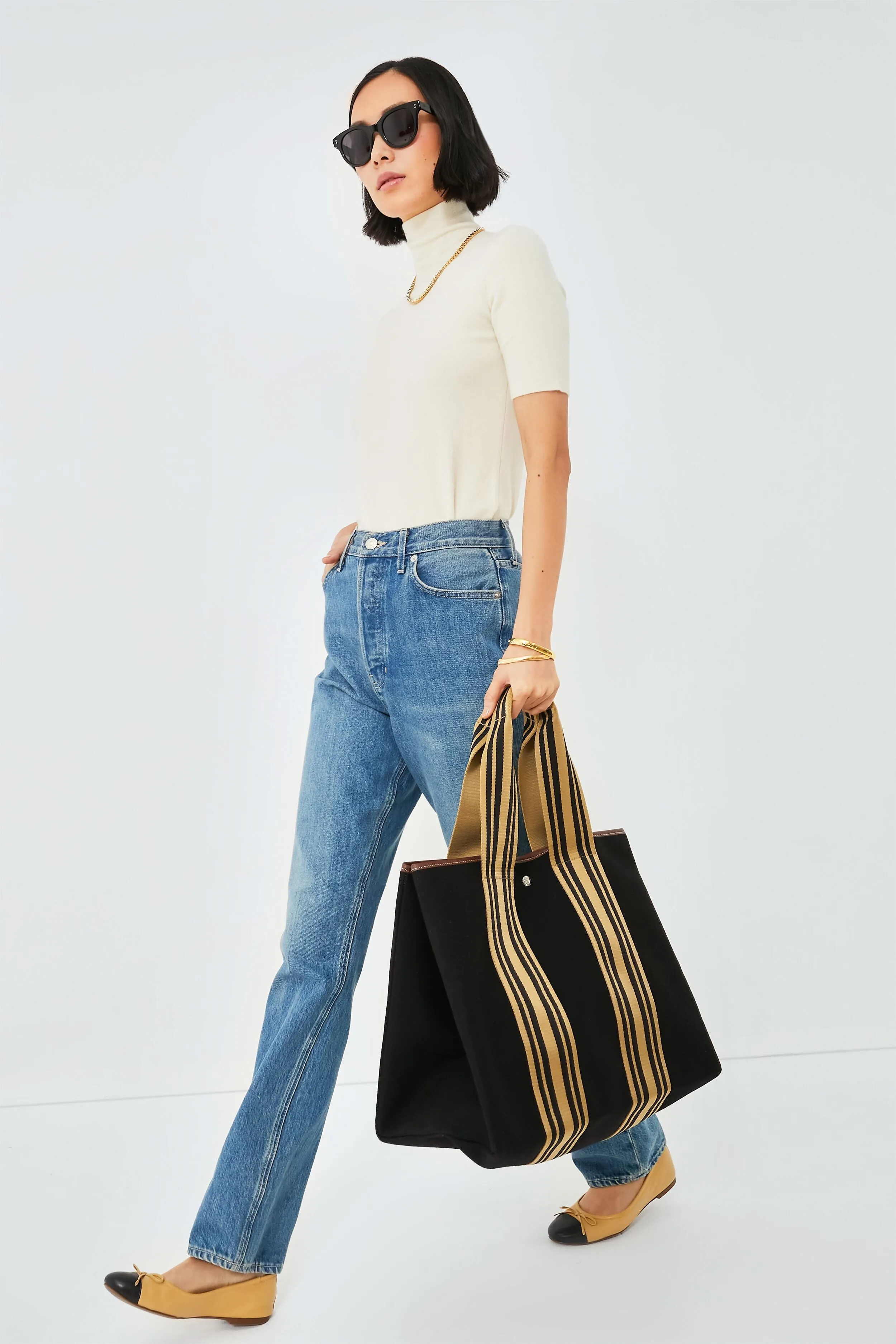 Black Flannel Equestrian Traversee L Tote sold by Tuckernuck product image thumbnail 2