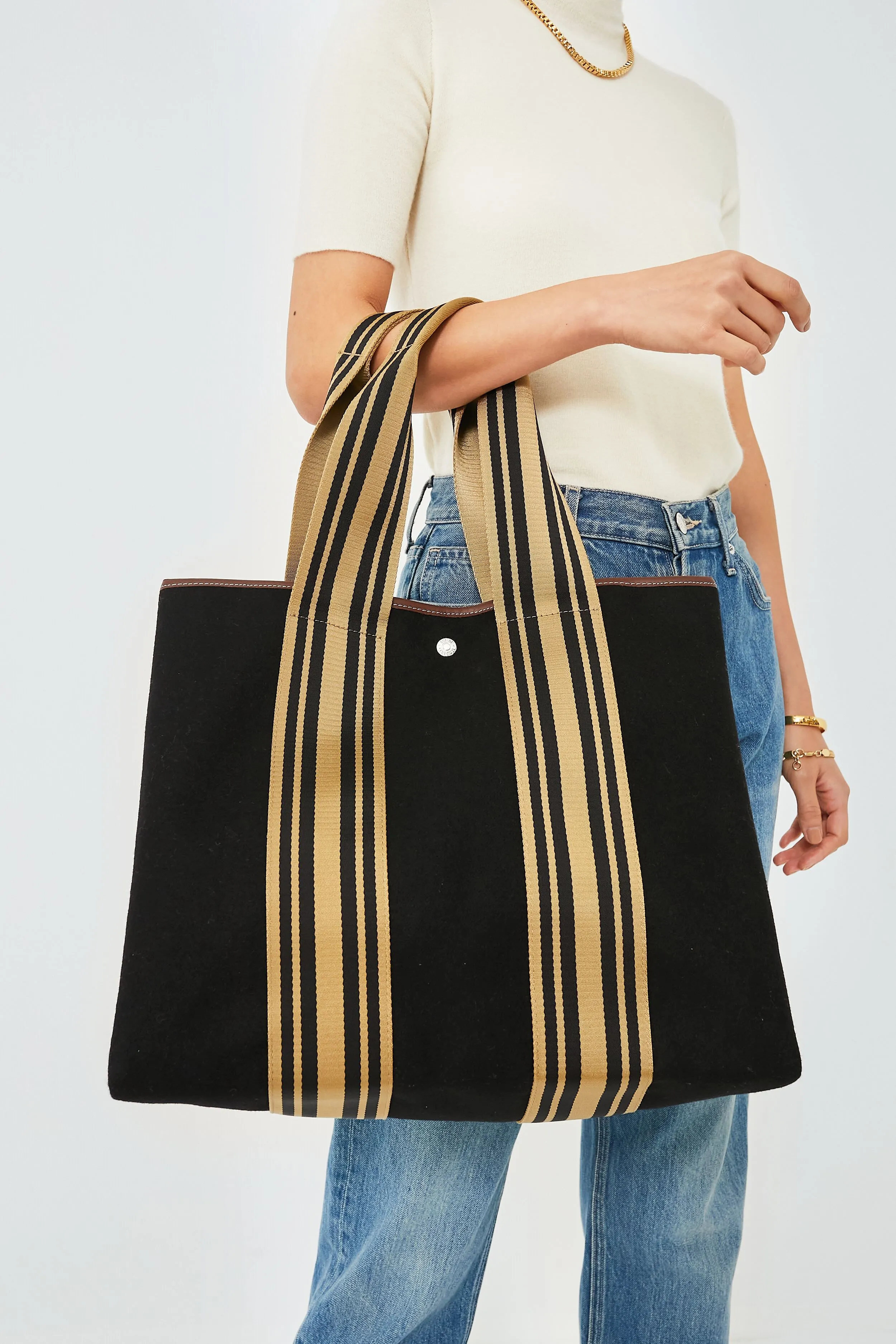 Black Flannel Equestrian Traversee L Tote sold by Tuckernuck product image thumbnail 3