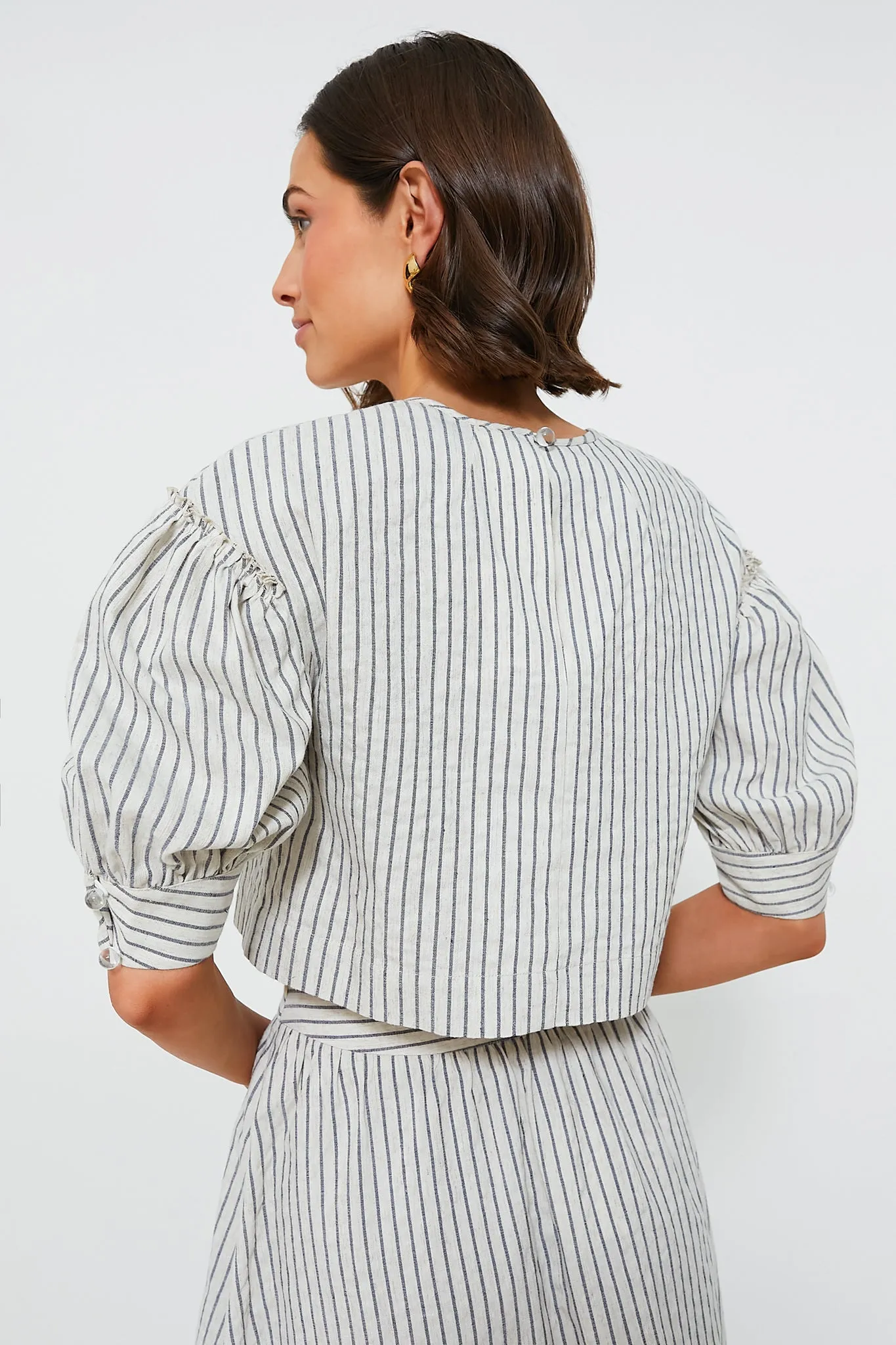Linen Stripe Edie Top sold by Tuckernuck product image thumbnail 5