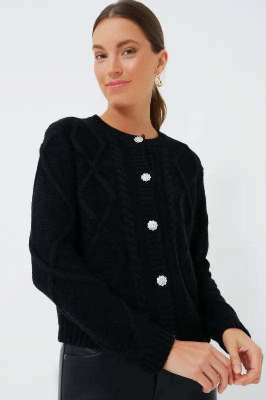 Crystal Button Victoria Long Sleeve Cardigan sold by Tuckernuck
