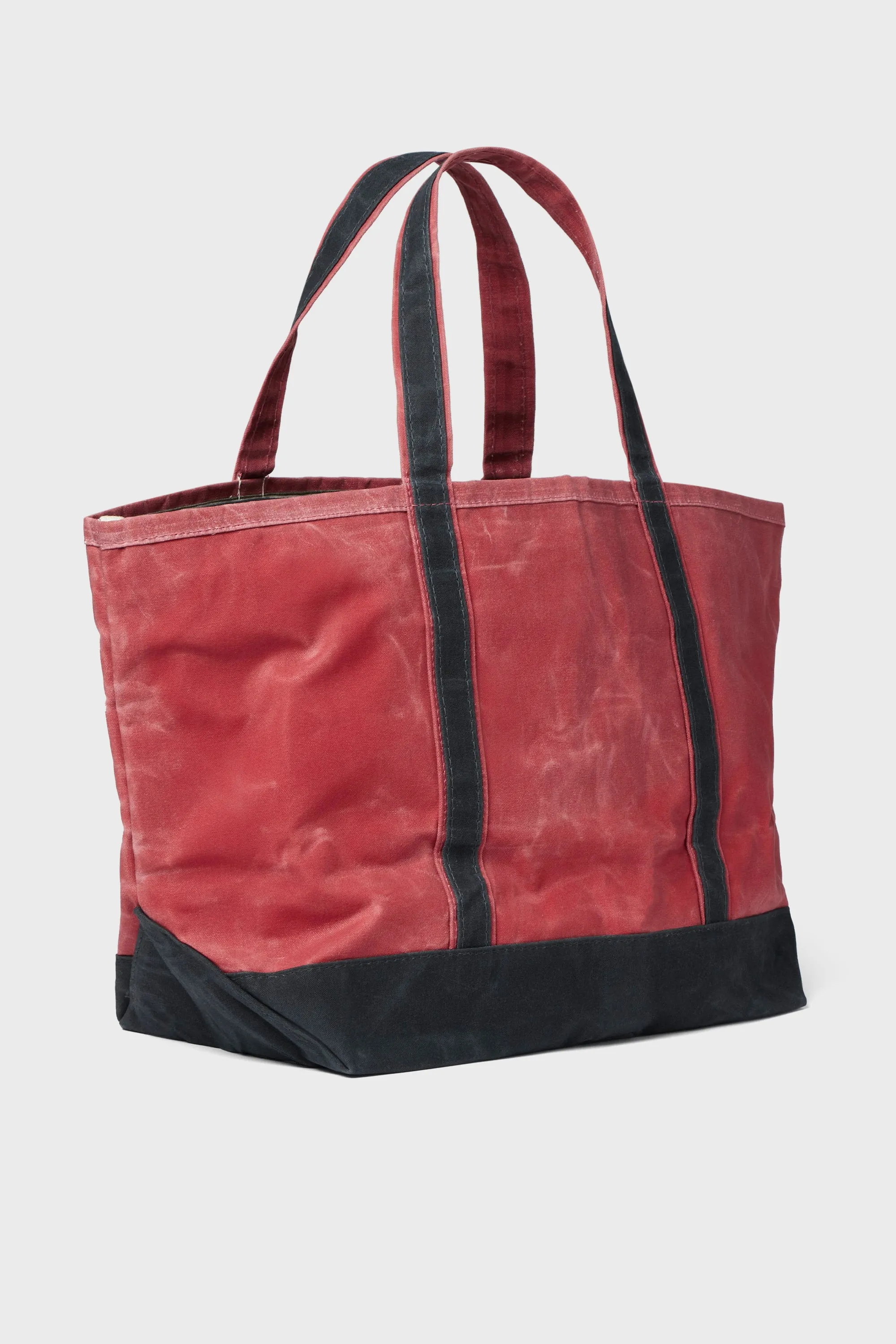 Nautical Red Waxed Large Canvas Tote sold by Tuckernuck product image thumbnail 2