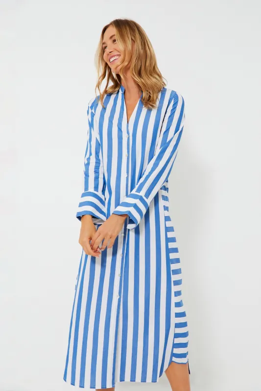 Aegean Stripe Jude Shirt Dress sold by Tuckernuck