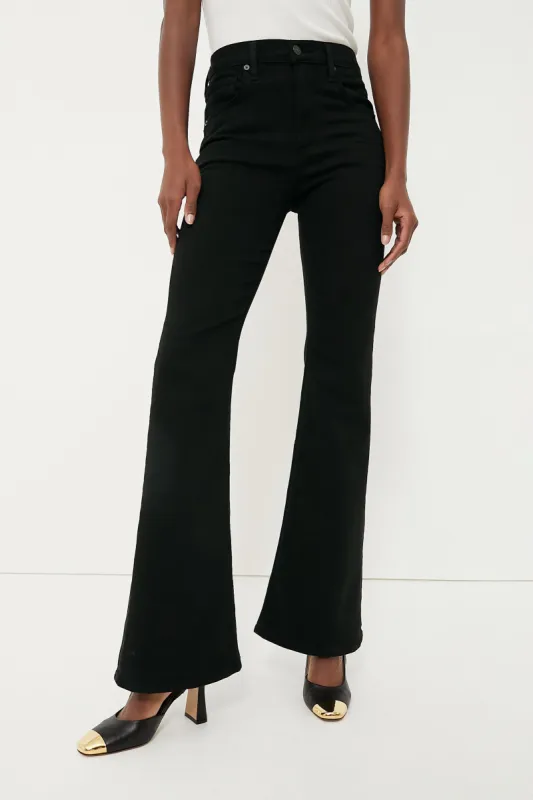 Plush Black Isola Flare sold by Tuckernuck