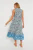 Cornflower Whimsy Salty Paloma Caftan sold by Tuckernuck