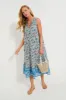 Cornflower Whimsy Salty Paloma Caftan sold by Tuckernuck
