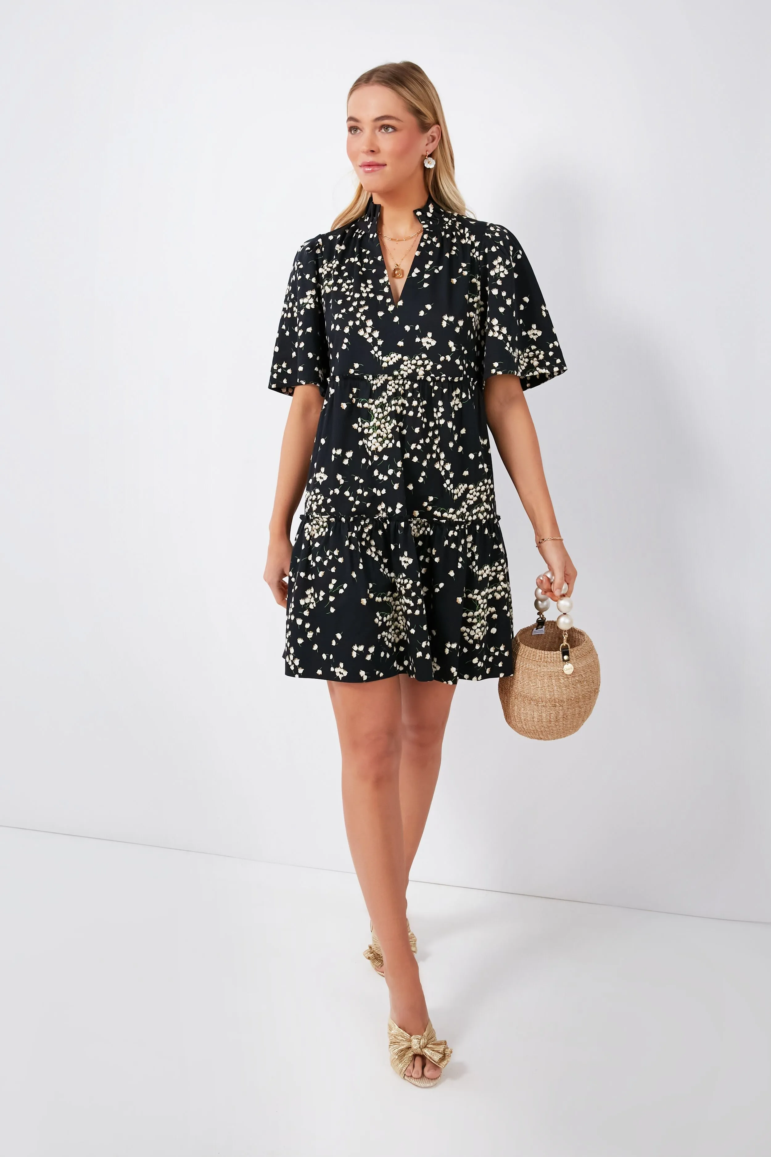 Gold Emilia Pleated Knot Mules sold by Tuckernuck product image thumbnail 5