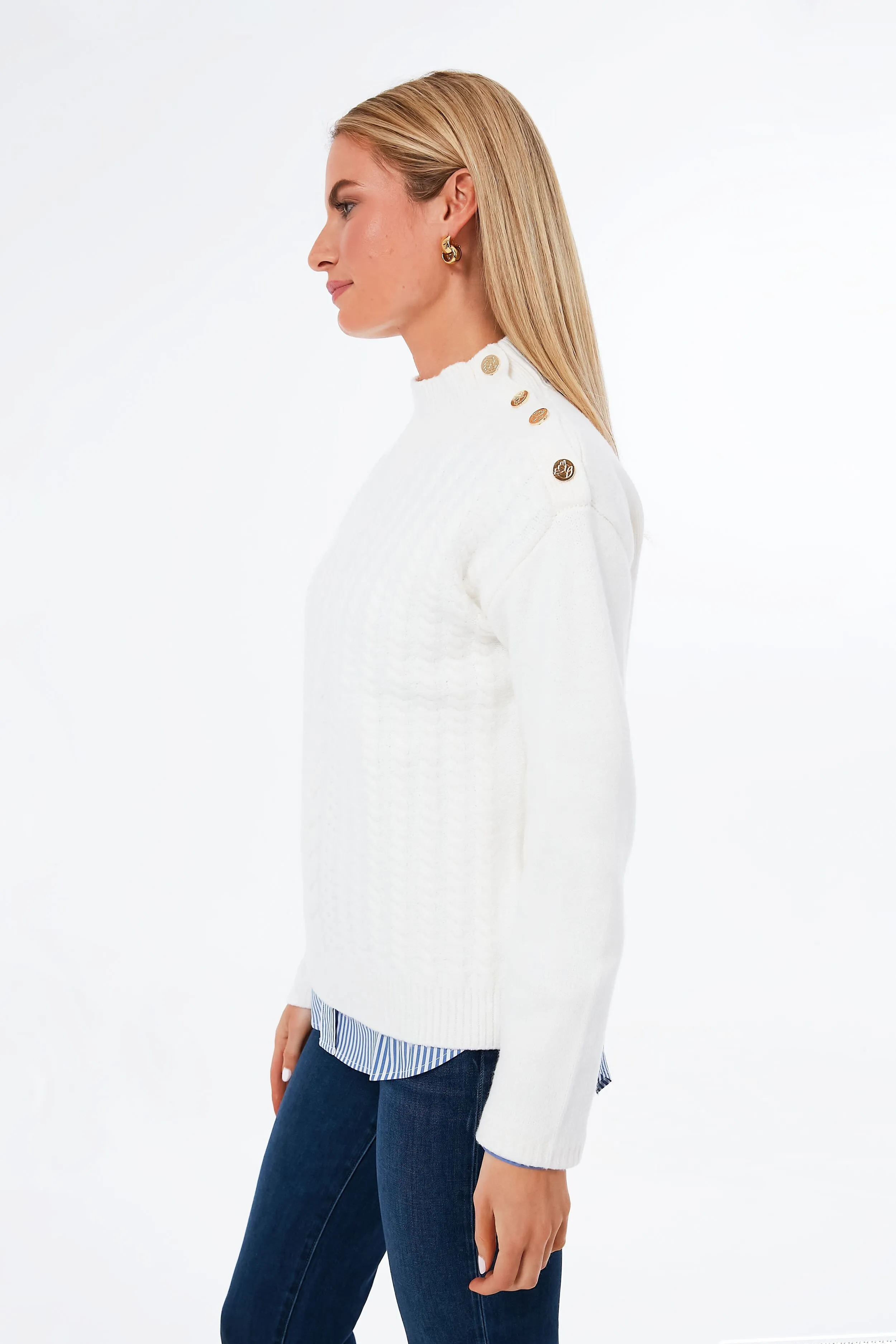 Cream Turtleneck Sweater sold by Tuckernuck product image thumbnail 3