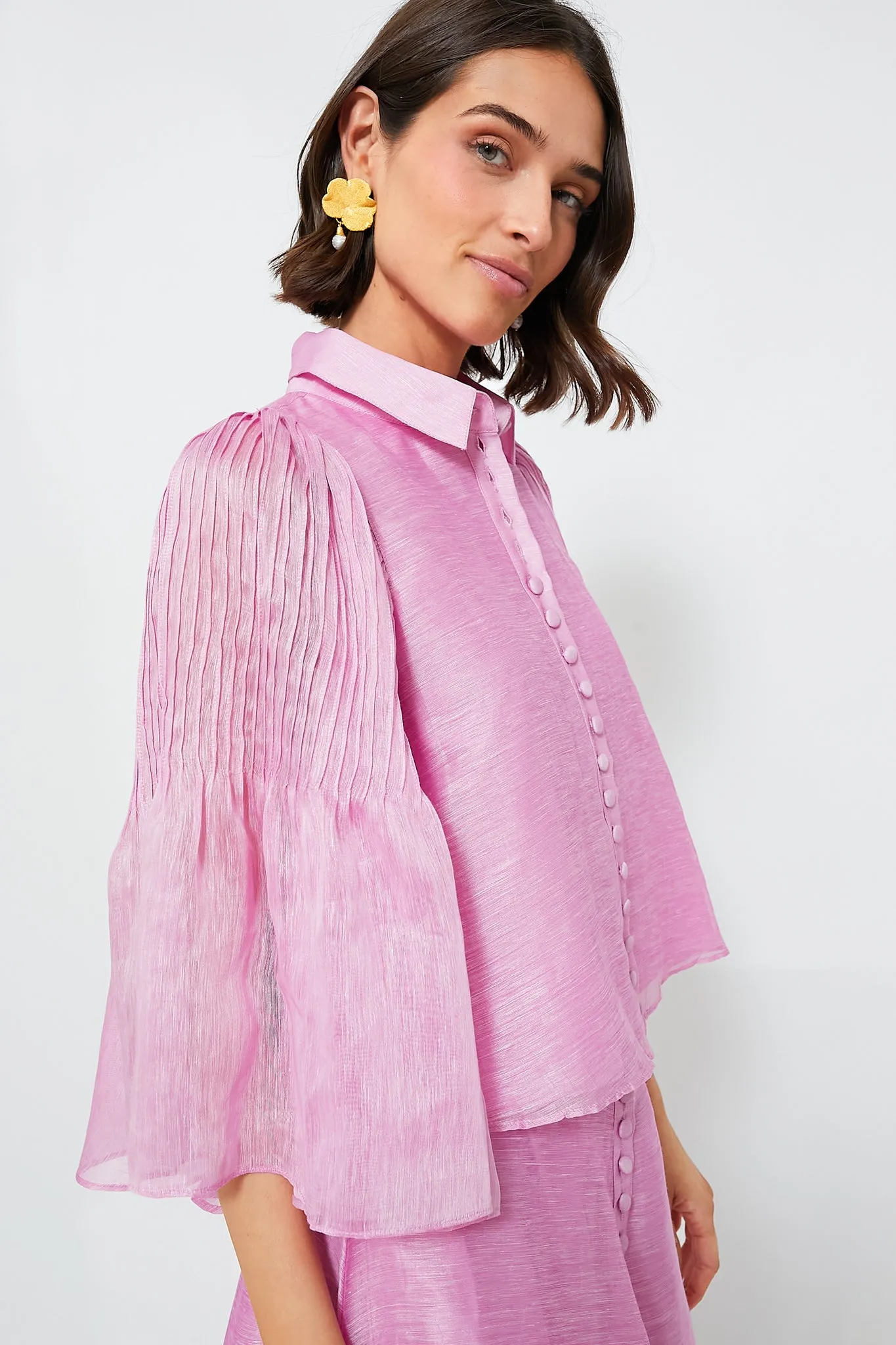 Amertine Avril Silk Linen Shirt sold by Tuckernuck product image thumbnail 3