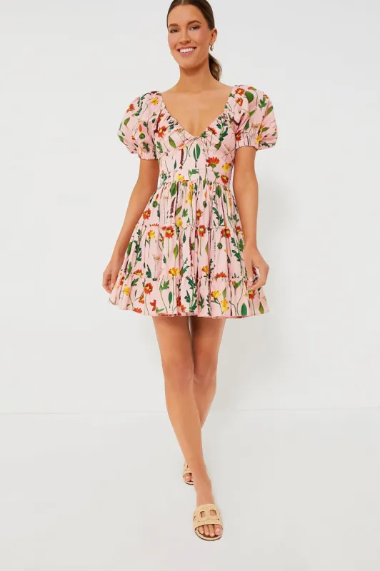 Exclusive Pink Floral Manzanilla Mini Dress sold by Tuckernuck