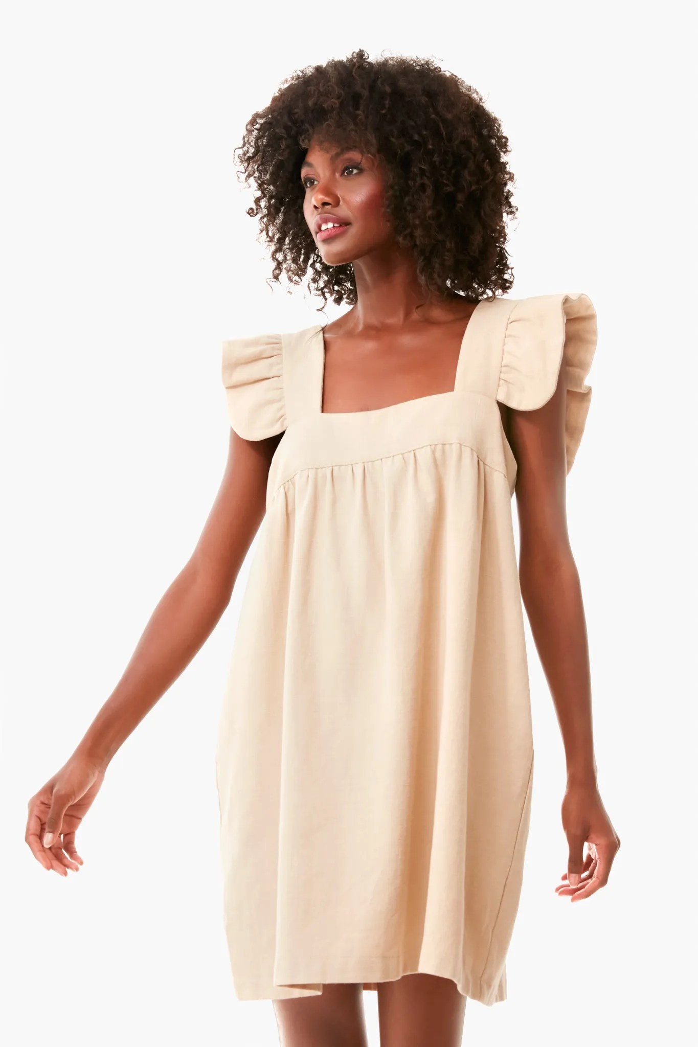 Sandstone Hazel Flutter Sleeve Dress sold by Tuckernuck product image thumbnail 2