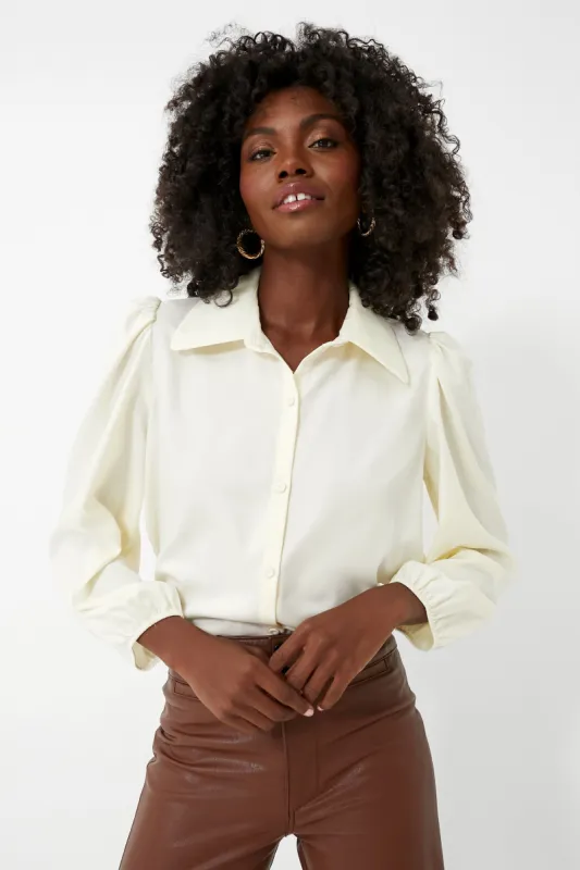 Cream Serena Blouse sold by Tuckernuck