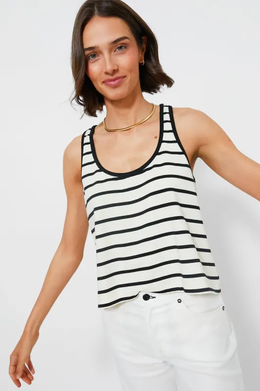 Black Stripe Lena Tank sold by Tuckernuck
