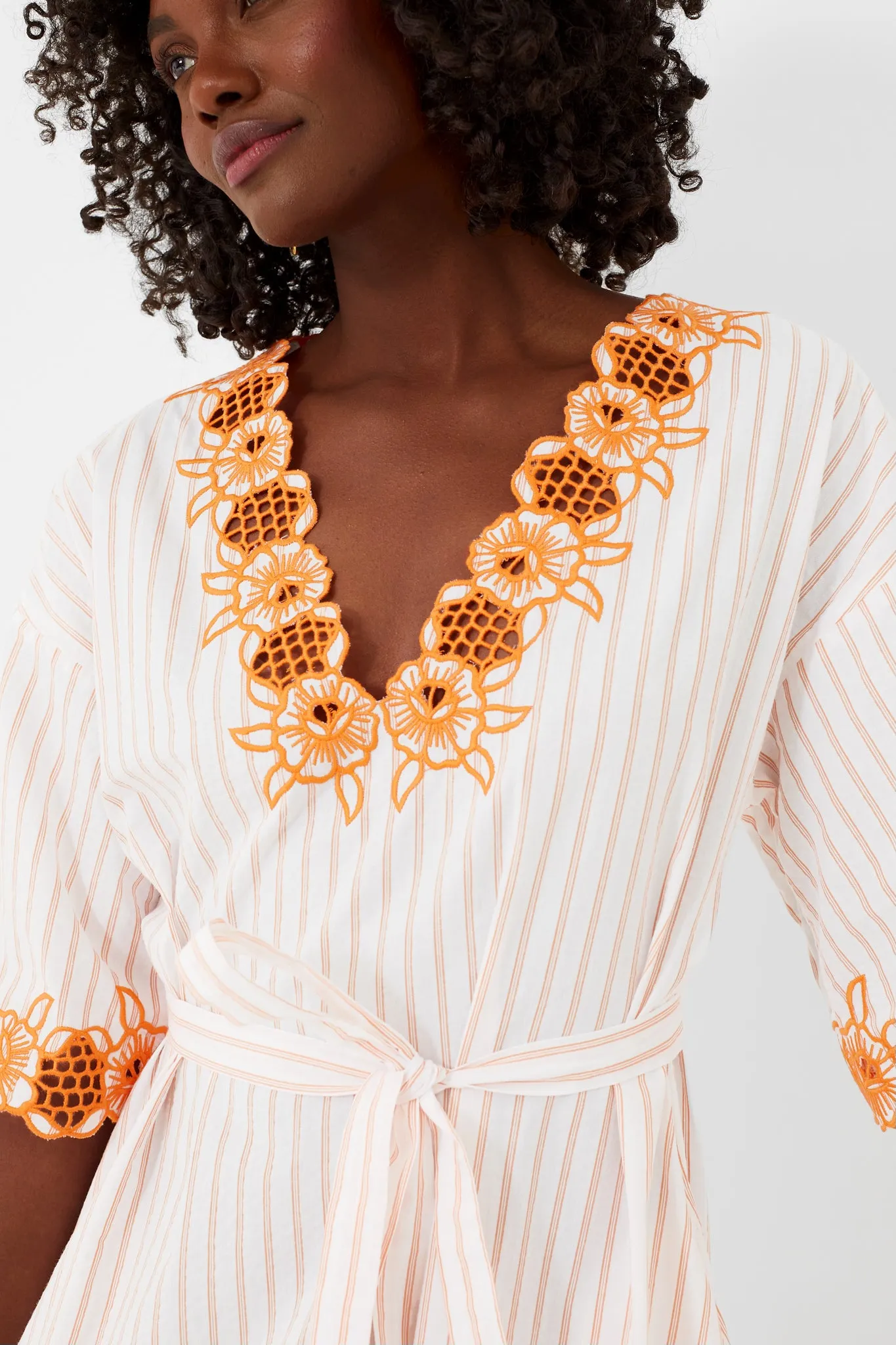 Orange Stripes Defne Maxi Dress sold by Tuckernuck product image thumbnail 5