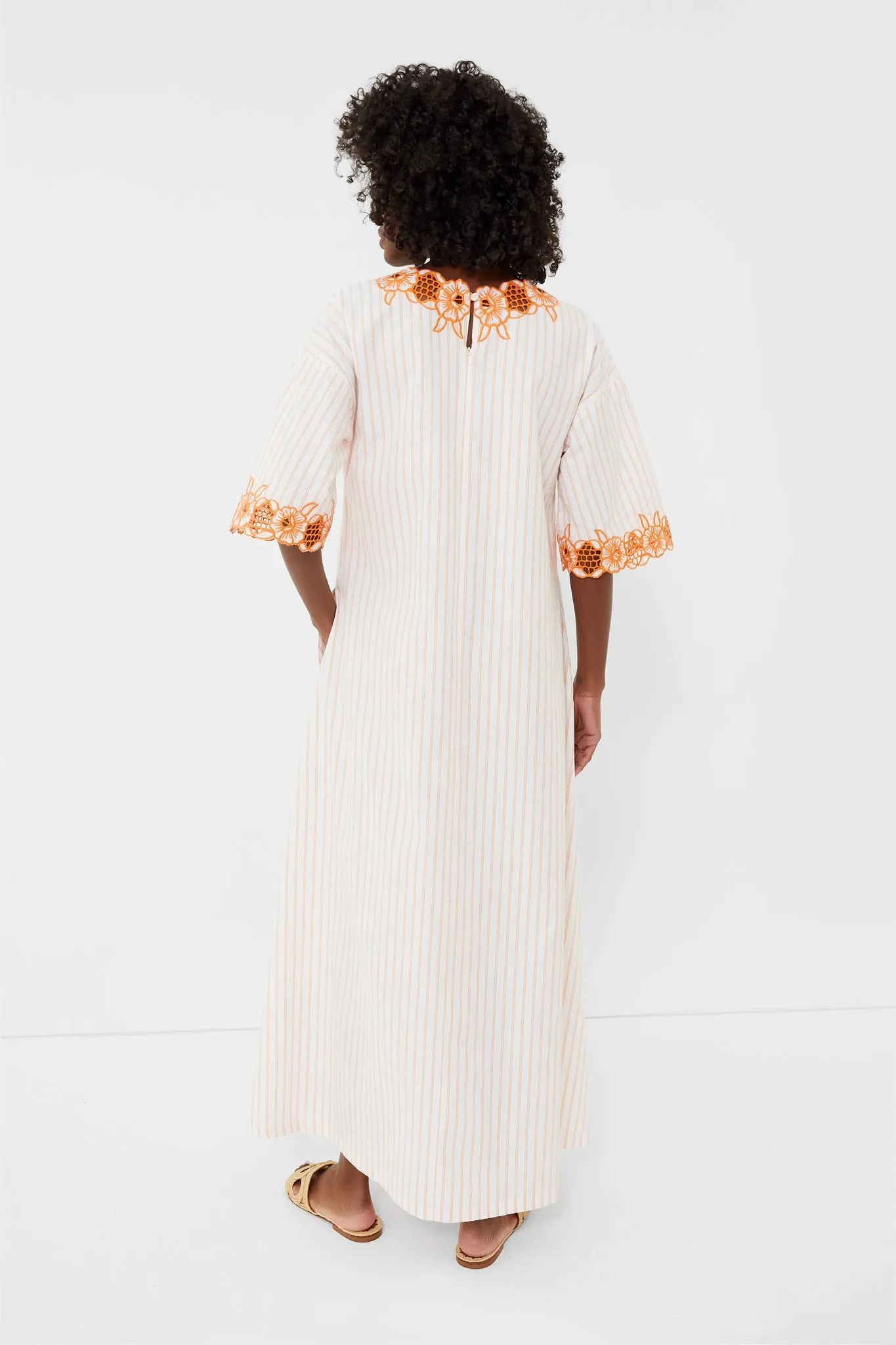 Orange Stripes Defne Maxi Dress sold by Tuckernuck product image thumbnail 4