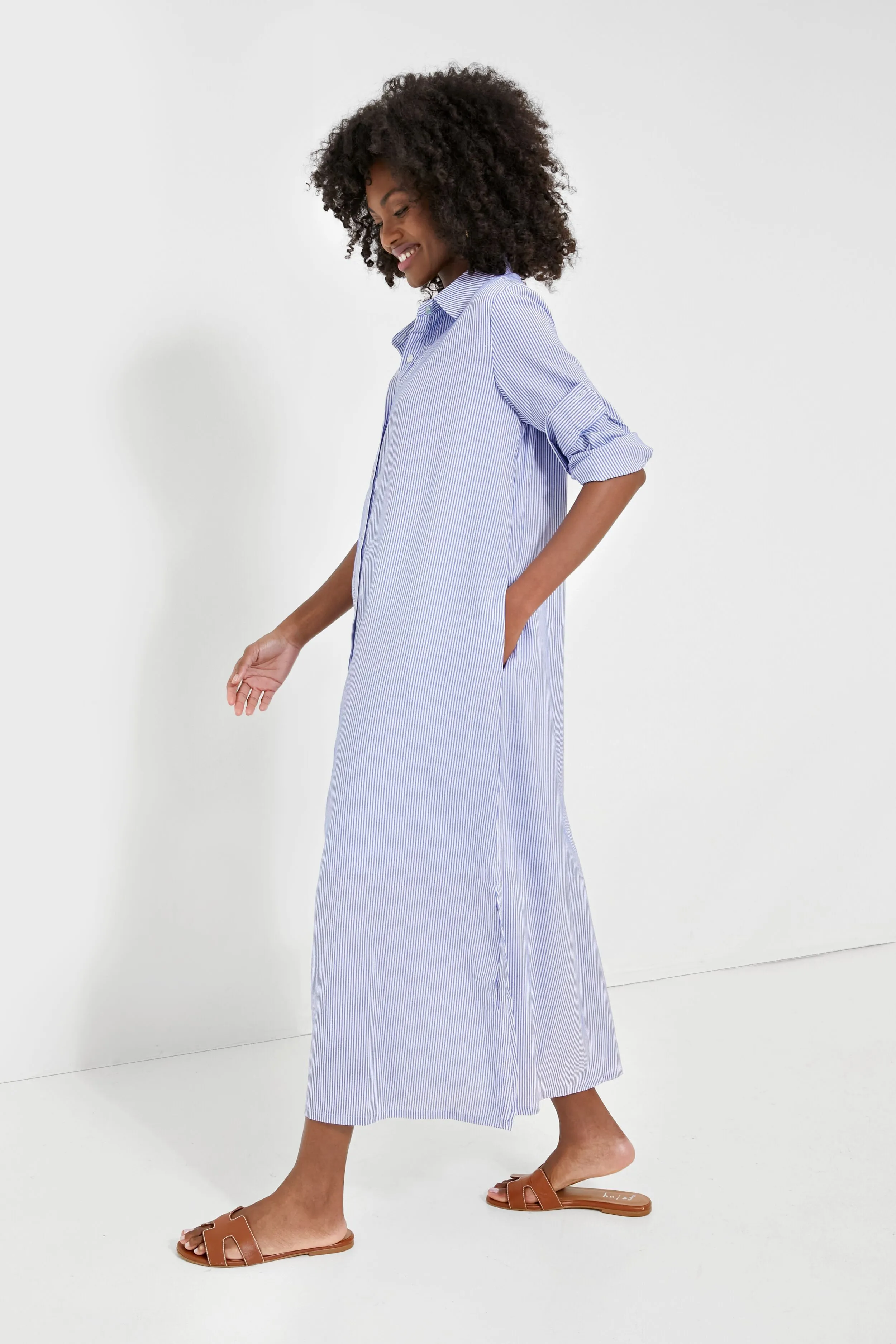 Blue Stripe Griffin Dress sold by Tuckernuck product image thumbnail 3