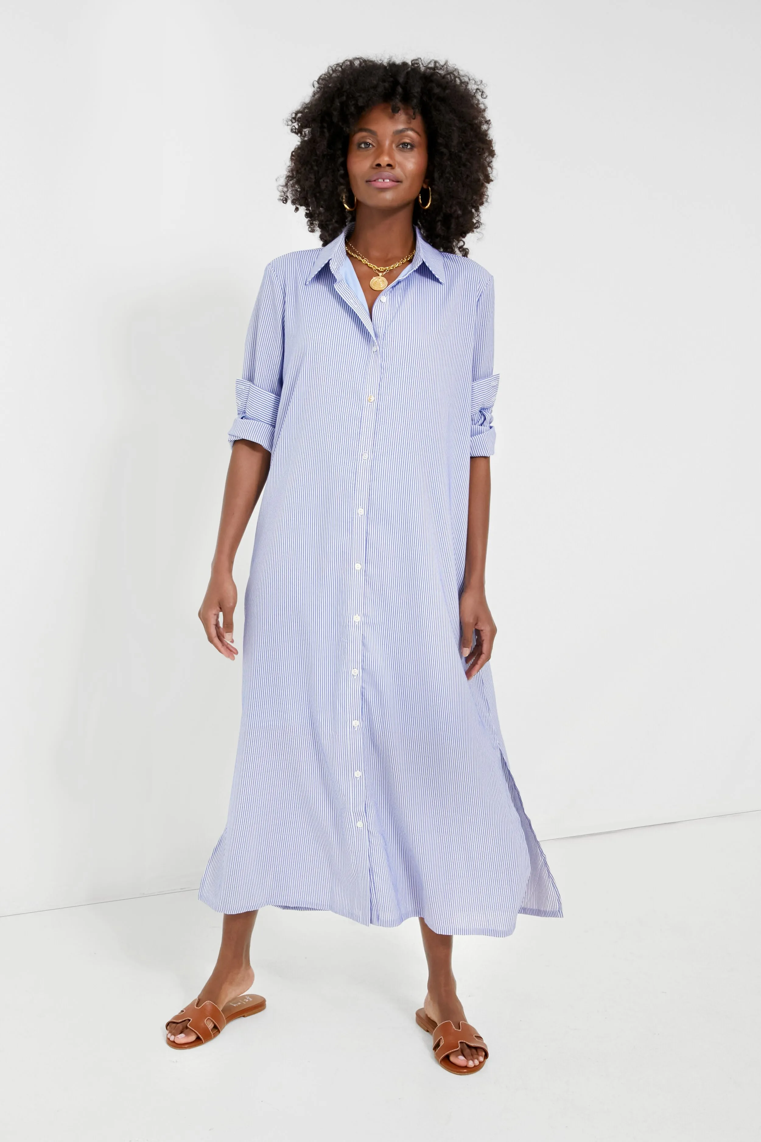 Blue Stripe Griffin Dress sold by Tuckernuck
