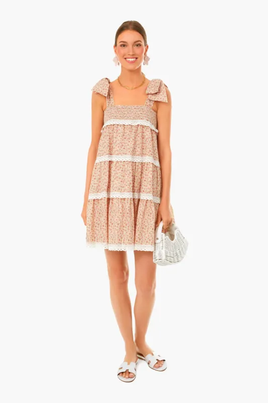 Floral Bow Tie Tellie Mini Dress sold by Tuckernuck