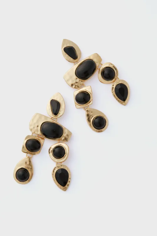Black Multi Stone Earrings sold by Tuckernuck