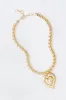 Gold Maxwell Heart Pendant Necklace sold by Tuckernuck