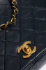 CHANEL Black Quilted Lambskin Single Flap sold by Tuckernuck