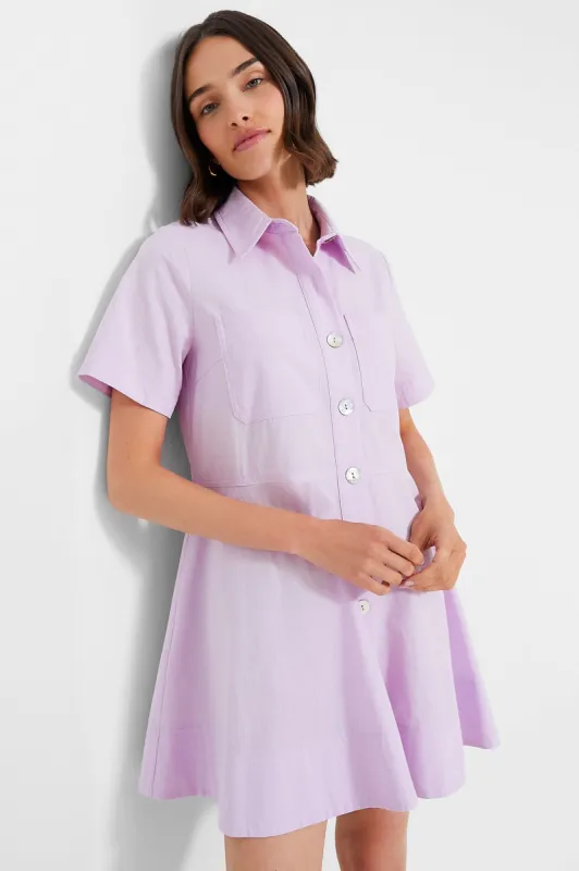 Lilac Meryl Shirt Dress sold by Tuckernuck