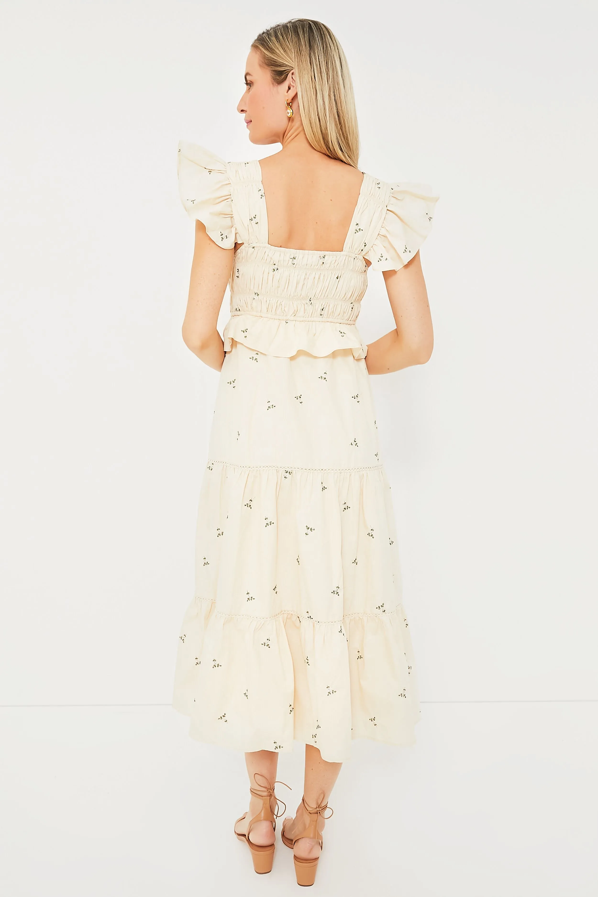 Beige Floral Alana Dress sold by Tuckernuck product image thumbnail 5