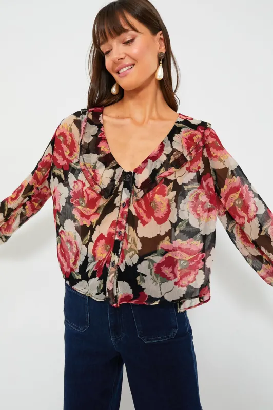 Fuchsia Rose The Jewel Top sold by Tuckernuck