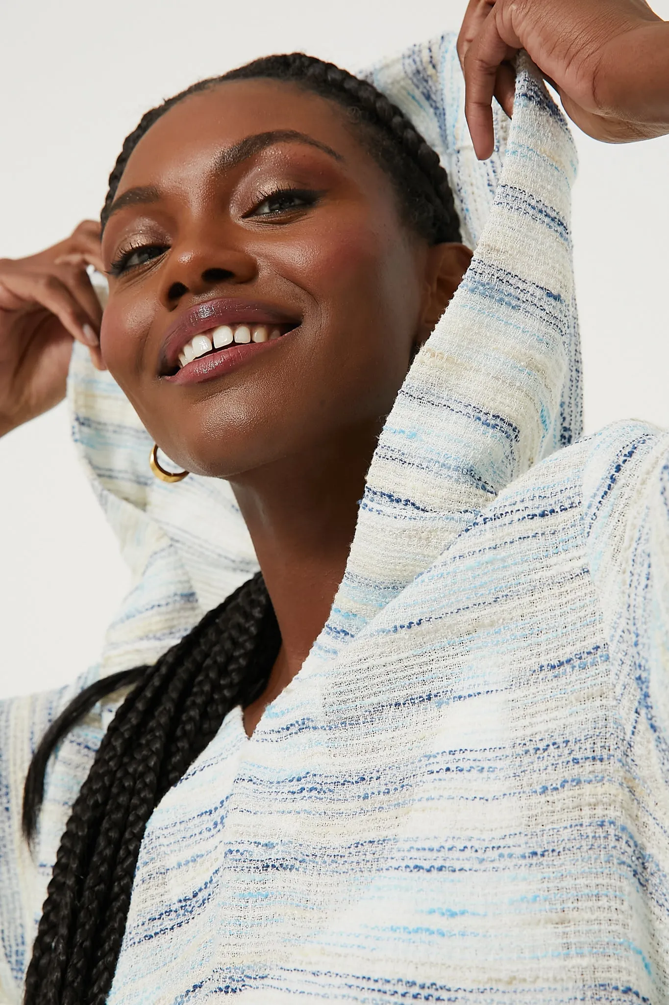 Sea Striped Gauze Beach Tunic sold by Tuckernuck product image thumbnail 5