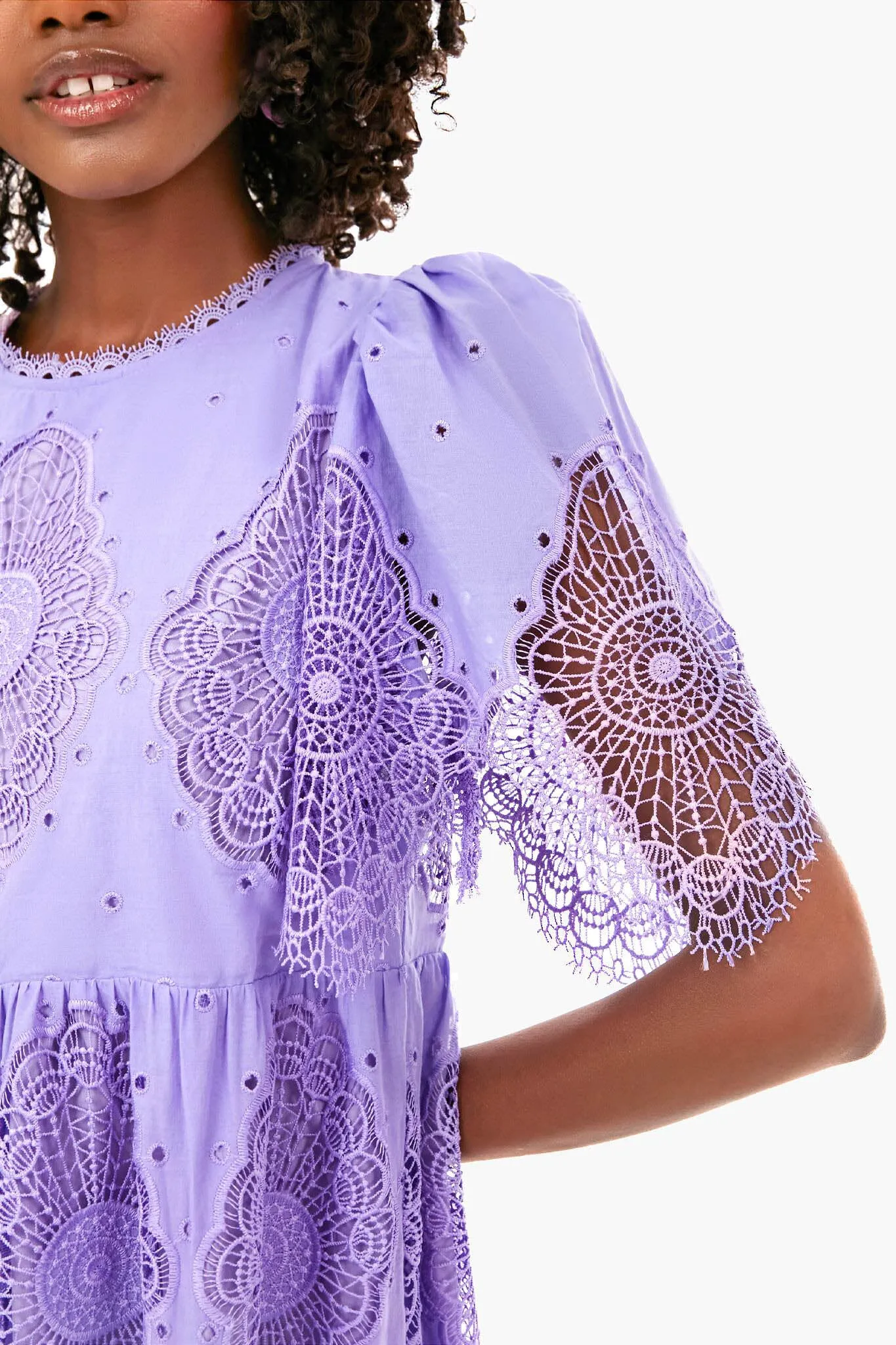 Lilac Lace Catalina Dress sold by Tuckernuck product image thumbnail 5