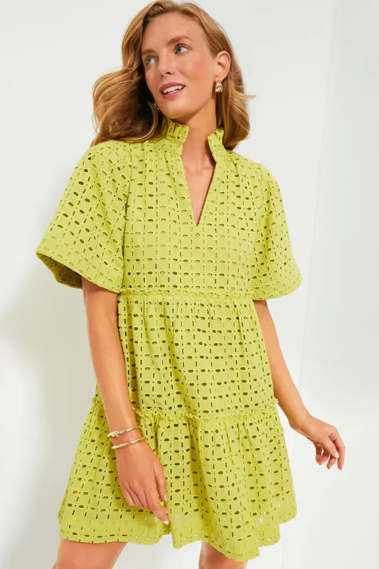 Lemongrass Eyelet Crawford Dress sold by Tuckernuck