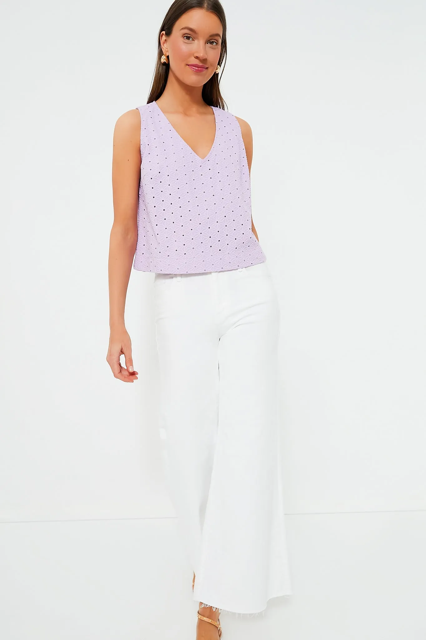 Lavender Eyelet Valerie Top sold by Tuckernuck product image thumbnail 5