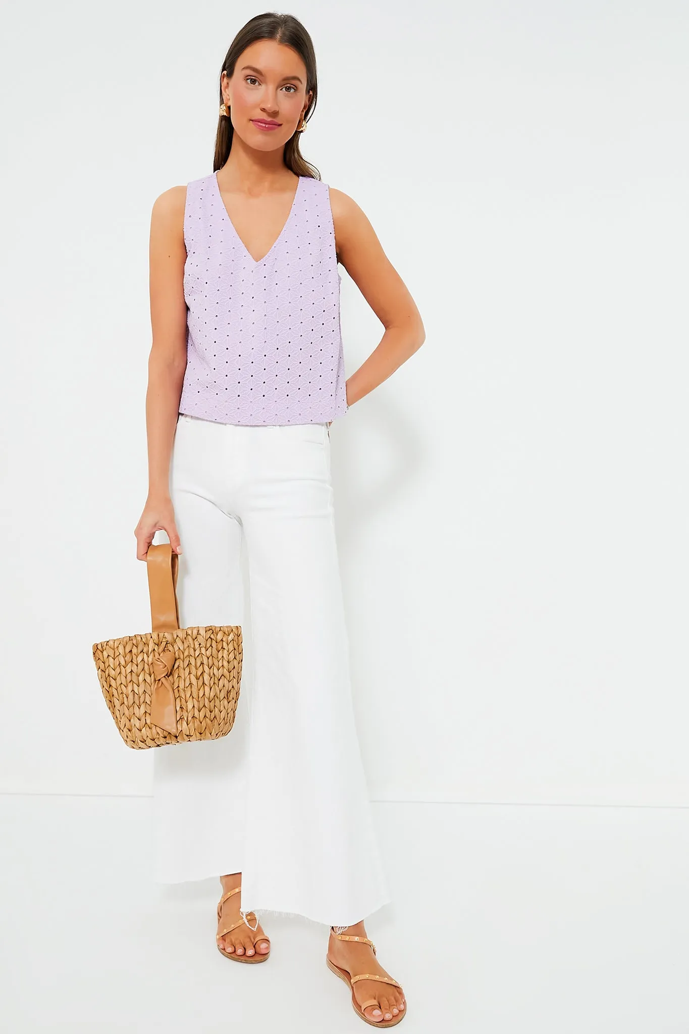Lavender Eyelet Valerie Top sold by Tuckernuck product image thumbnail 2
